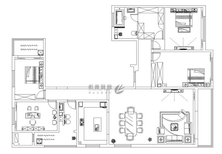 赛高悦府,现代风格，户型图